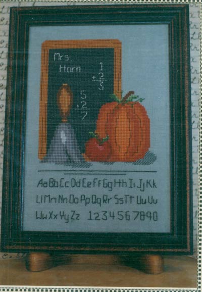 Teachers Desk Cross Stitch Leaflet