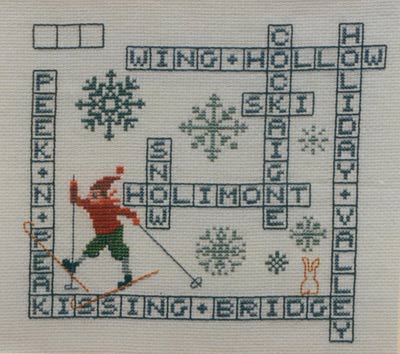 Think Snow Cross Stitch Leaflet
