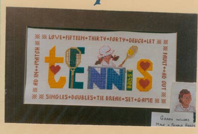Tennis Cross Stitch Leaflet