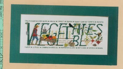 Vegetables - Gardening Cross Stitch Leaflet