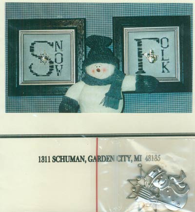 Charming Duo Snow/Folk Cross Stitch Leaflet