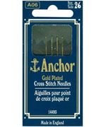 Anchor Gold Size 26  Plated Cross Stitch Needles  Cross Stitch