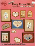 More Easy Cross Stitch projects for Wood Shapes Cross Stitch