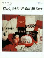 Black,White and Red All Over Cross Stitch