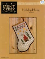 Holiday Home Stocking Cross Stitch