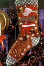 Wish Upon A Star Christmas Stocking Cross Stitch