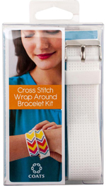 Cross Stitch Wrap Around Bracelet Kit - White Cross Stitch