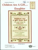 Children Are A Gift - Daughter Cross Stitch