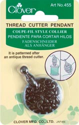 Clover Thread Cutter Pendant Cross Stitch