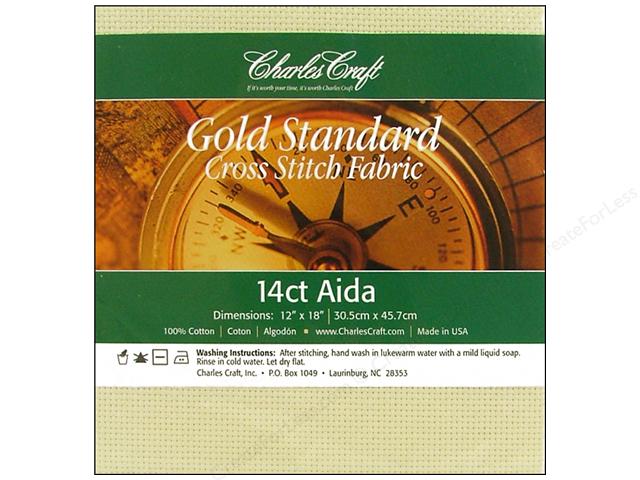 Ivory Gold Standard Aida 14 count Cross Stitch