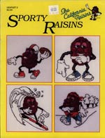 The California Raisins Sporty Raisins Cross Stitch