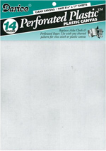 2 pack 14 count Perforated Plastic Canvas - Clear Cross Stitch
