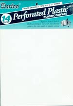 2 pack 14 count Perforated Plastic Canvas - White Cross Stitch