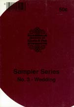 Sampler Series No. 3 Wedding Cross Stitch
