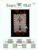 Folk Art Patriotic Angel Cross Stitch