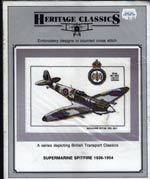 Supermarine Spitfire 1936-1954 Cross Stitch