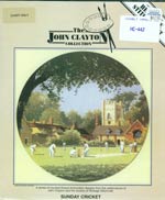 The John Clayton Collection - Sunday Cricket Cross Stitch