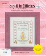Say it in Stitches - Birth Celebration (Girls) Cross Stitch