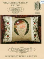 Enchanted Santa Pillow Cross Stitch