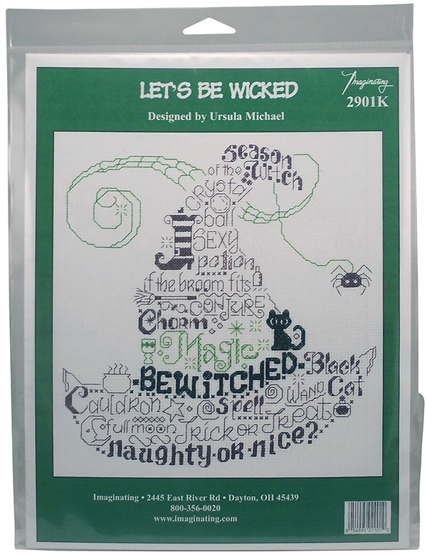 Let's Be Wicked Counted Cross Stitch Kit by Imaginating Cross Stitch