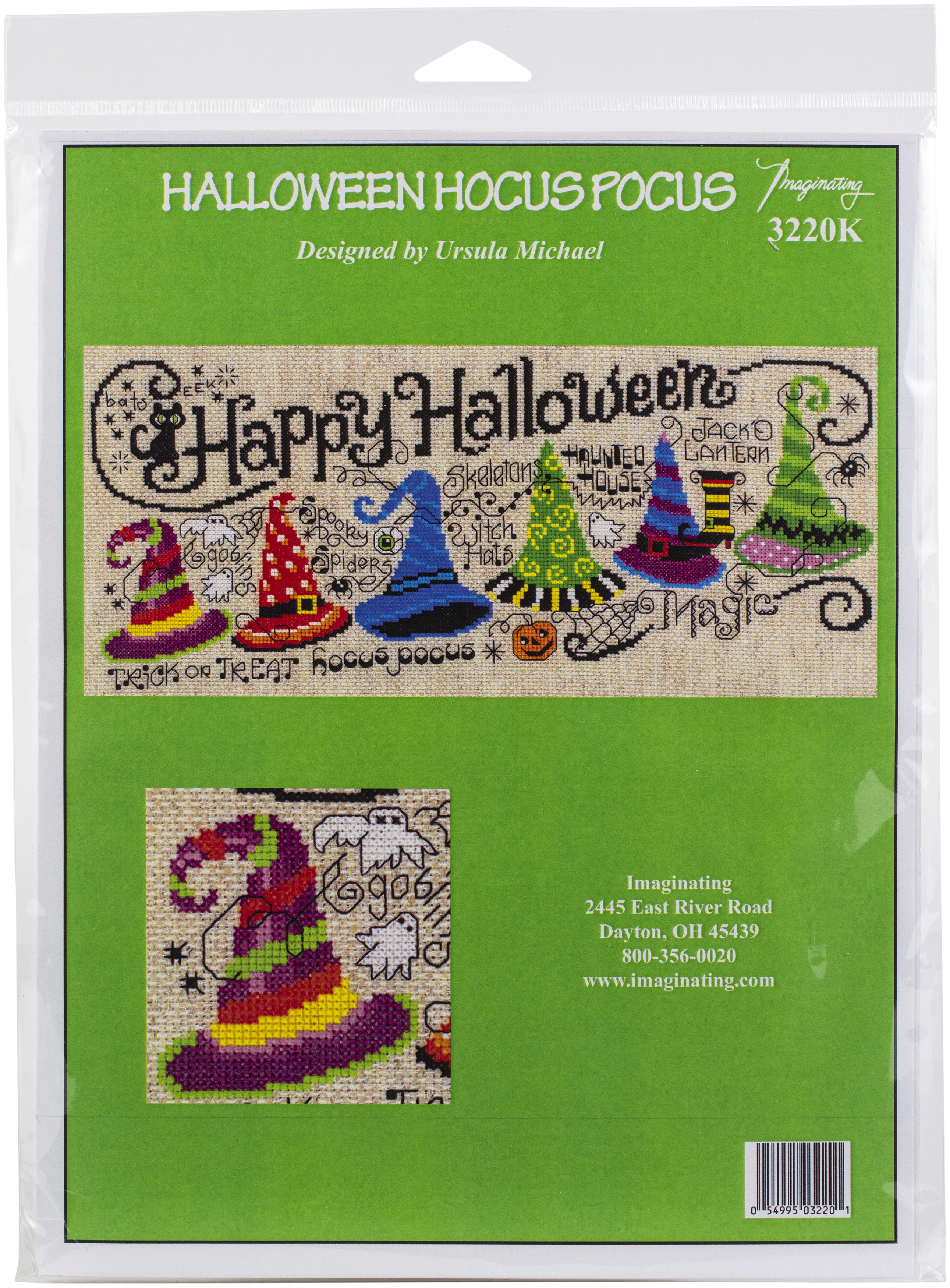 Halloween Hocus Pocus Counted Cross Stitch Kit by Imaginating Cross Stitch