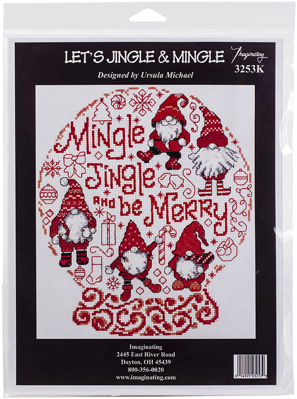 Let's Jingle and Mingle Counted Cross Stitch Kit by Imaginating Cross Stitch