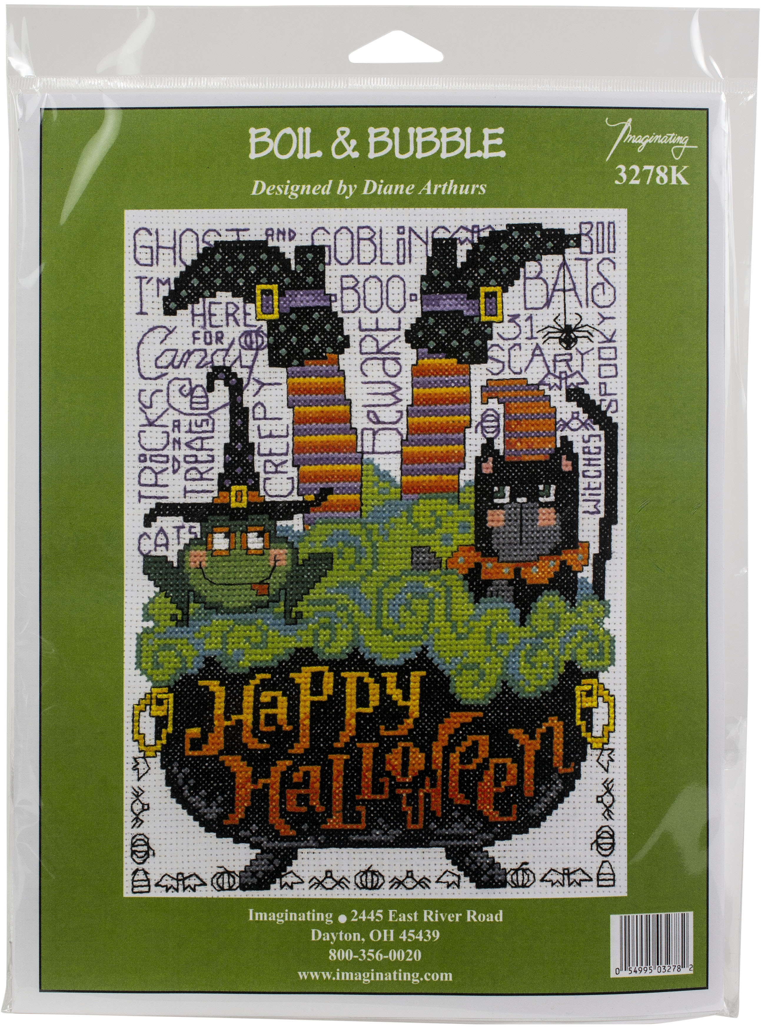 Boil and Bubble Counted Cross Stitch Kit by Imaginating Cross Stitch