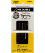 John James Gold Tapestry Petites size 22 needles Cross Stitch