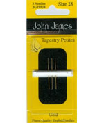 John James Gold Tapestry Petites size 28 needles Cross Stitch
