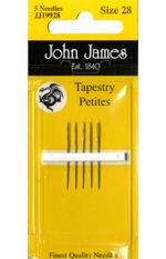 John James Tapestry Petites size 28 needles Cross Stitch
