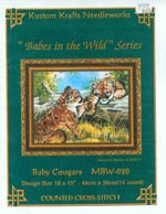 Baby Cougars Cross Stitch