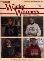 Winter Warmers In Waste Canvas Cross Stitch