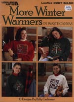 More Winter Warmers In Waste Canvas Cross Stitch
