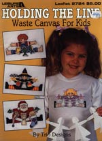 Holding The Line - Waste Canvas For Kids Cross Stitch
