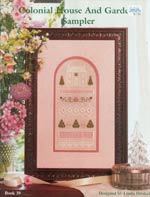 Colonial House And Garden Sampler Cross Stitch