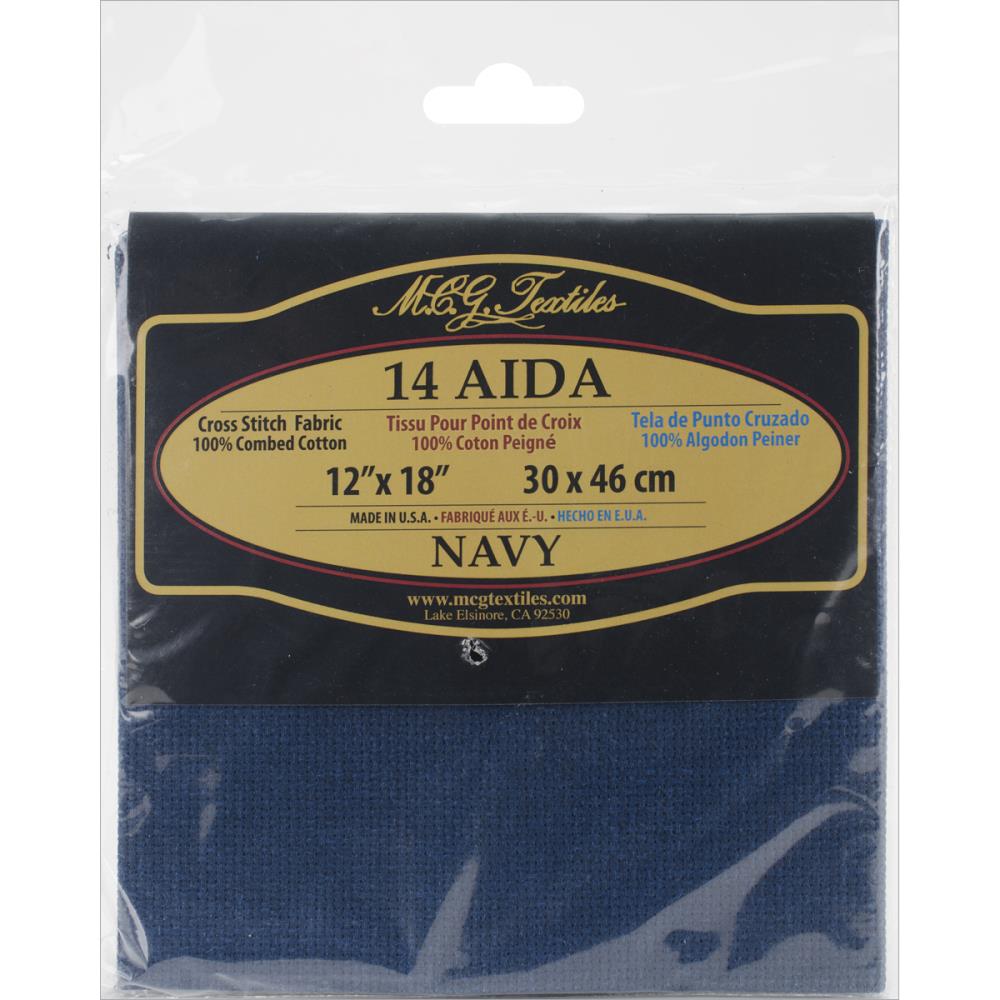 Navy Blue Aida 14 count Cross Stitch