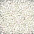 Antique Seed Beads: 03041 White Opal Cross Stitch