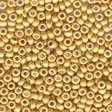 Antique Seed Beads: 03557 Satin Old Gold Cross Stitch