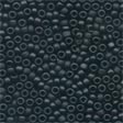 Frosted Glass Beads: 62014 Black Cross Stitch