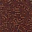 Frosted Glass Beads: 62023 Root Beer Cross Stitch