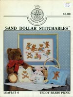 Teddy Bears Picnic - Sand Dollar Stitchables Cross Stitch