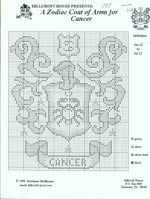 A Zodiac Coat of Arms for Cancer Cross Stitch