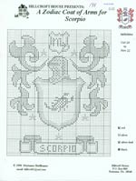 A Zodiac Coat of Arms for Scorpio Cross Stitch