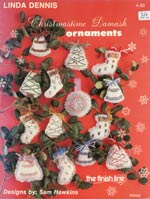 Christmastime Damask Ornaments Cross Stitch
