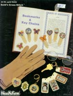 Gold and Cross Stitch -Bookmarks & Keychains Cross Stitch