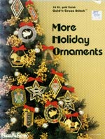 Gold and Cross Stitch - More Holiday Ornaments Cross Stitch