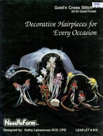 Gold and Cross Stitch - Decorative Hairpieces for Every Occasion Cross Stitch