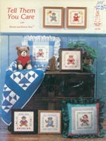 Tell Them You Care with Bennie and Bonnie Bear Cross Stitch