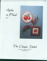Apples on Plaid Cross Stitch