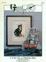 C is for Cat and Victorian Kitty Cross Stitch